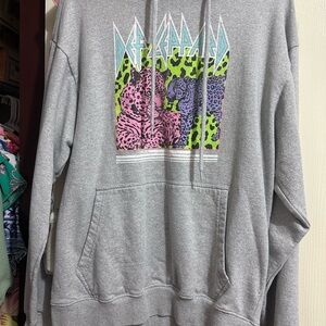 Gray Graphic Hoodie